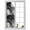 Black, variant on Window Privacy Film Black Marble Stained Glass Window Film Decorative Sun Block Window Cover Vintage Abstract Grey Fluid Aesthetic Window Clings Static Adhesive Sticker for Bathroom 23.6"x59"