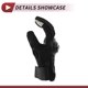 thumbnail image 3 of 1 Pair Motorcycle Winter Warm Touchscreen Driving Gloves XXL Black Gray Polar Fleece, 3 of 6