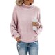 thumbnail image 1 of Pntutb Mujer Casual Sólido O-cuello tops Tejer Mangas Largas Suéter Suéter Pntutb Pntutb-96, 1 of 5