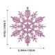 thumbnail image 1 of 12pcs Snowflake Christmas Tree Decorations, 10CM Hollow Snowflake Pendant, plastic snowflake decorations, elegant snowflake tree ornaments, for bedroom, durable plastic material, lightweight hollow, 1 of 9