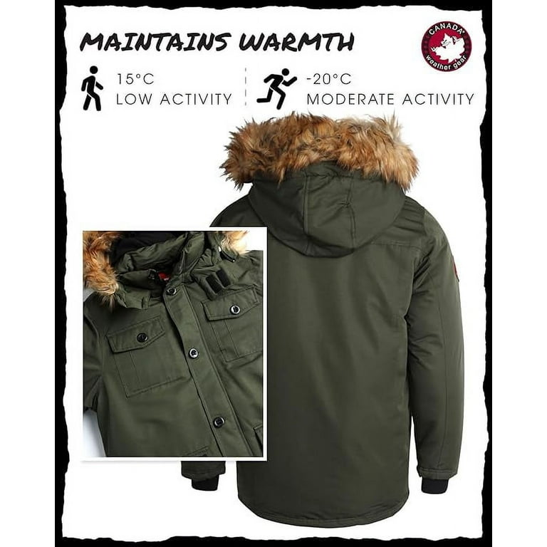 CANADA WEATHER GEAR Men's Winter Coat - Heavyweight Teflon CANADA WEATHER GEAR Men's Winter Coat - Heavyweight Teflon