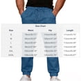 thumbnail image 3 of Joggers for Men Tapered Leg Drawstring Trousers Stretchy Cotton Sweatpants with Pockets Athletic Hiking Streetwear Outfits, 3 of 6