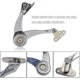 thumbnail image 3 of 2PCS Cabinet Cupboard Furniture Door Lift - Folding Lid Support Hinge Buffer Damper, 3 of 5