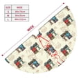 thumbnail image 3 of Sikiie Retro Steampunk Vehicle 30-48 inches {designName} Print Christmas Tree Skirt Snowman Xmas Tree Skirt with Edge Christmas Decorations for Holiday Party36", 3 of 7
