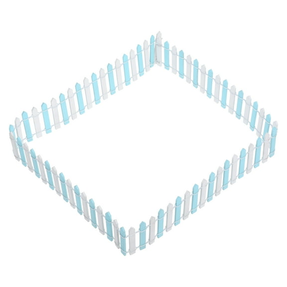 DEEPCRAFF 1Pack White Mini Fence for Garden and Mini Landscape with 35.37X1.97X0.08In Size