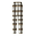 thumbnail image 6 of Cyglowse Mens Pajama Pants Flannel Buffalo Plaid Comfy Lounge Pants PJ Bottoms with Pocket Beige 2XL, 6 of 6