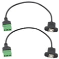 thumbnail image 3 of 2 uds Cable adaptador de Terminal USB2.0 BF B conector hembra sin soldadura 0,3 m/0,98 pies de longitud, 3 of 8