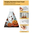 thumbnail image 4 of Towel Kitchen Cloth Cleaning Dry Quick Microfiber Cloth Hanging Bathroom Towels Hand Drawn Hand Pumpkin Thanksgiving, 4 of 7