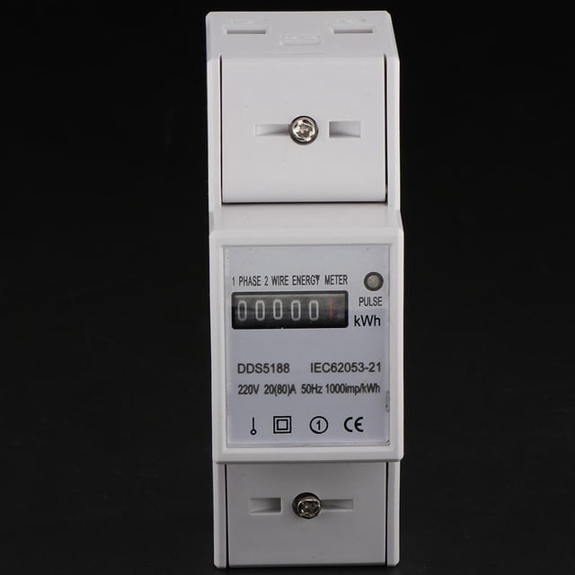 Trifásico / monofásico Cuatro / Potencia kWh Submedidor de energía Montaje en riel DIN 50Hz 1,5 (6) a 5 (20) a 10 (40) a 20 (80) a Macarena Medidor de control de energía de KW Hour