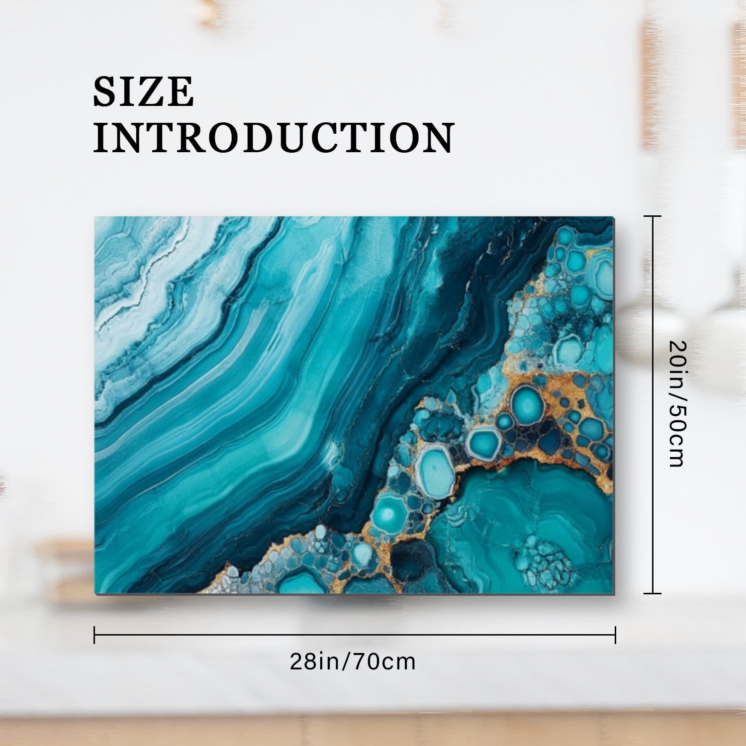 Heat Resistant Stove Top Covers,Modern Decor Abstract Blue Marble Print Range Covers for Gas Stove,Square Cooktop Protector Mat for Kitchen RV (28×20 Inch)