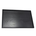 thumbnail image 2 of Japanese Style Wooden Serving Tray Drinks Fruit Medium Black, 2 of 8