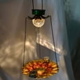 thumbnail image 4 of Solar Powered Outdoor Hummingbird Feeder | Suspended Metal Bird Water Feeding Device | Automatic Hydration | Polycrystalline Solar Panel | Durable Weatherproof | Easy Install | 1 Pack, 4 of 9