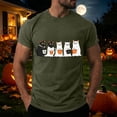 thumbnail image 2 of mgoYE Halloween T-Shirt Men Plus Size Boo Shirt Men Funny Ghost Pumpkin Graphic Tee Spooky Season T-Shirt Men's T-Shirts Size M, 2 of 5
