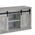 thumbnail image 4 of 48 Inch Farmhouse Wooden TV Console With 2 Sliding Barn Doors Gray - Saltoro Sherpi, 4 of 5
