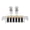 Silver, variant on Xirurus Black Electric Guitar Bridge Tailpiece Reversible Wrap Around Saddle Bridge Stop Bar Tailpiece Replacement Part for LP EPI Style Guitars (5.12 in / 13 cm)