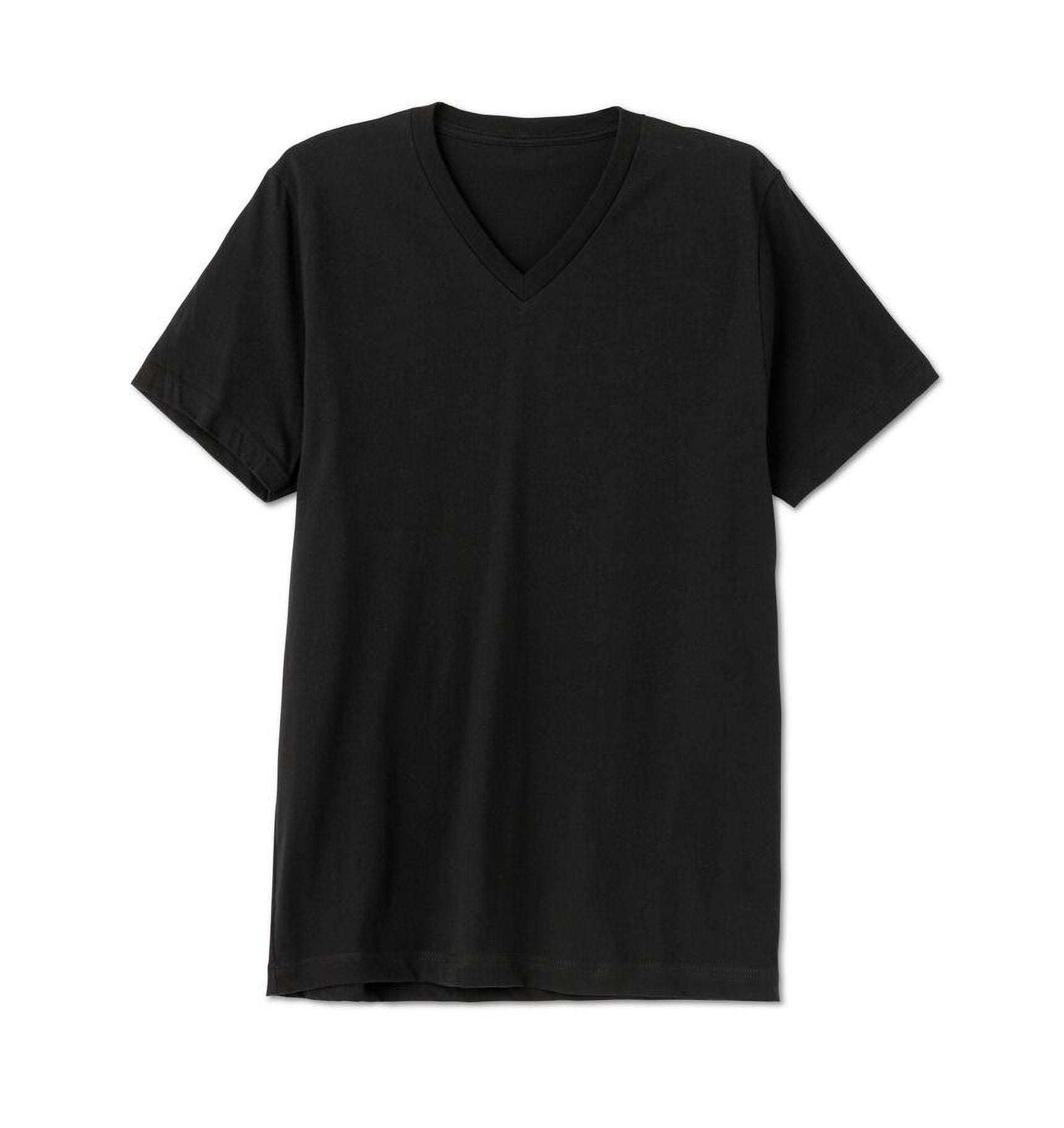 BELLA+CANVAS Adult Short Sleeve V-Neck Personalized T-Shirt, Create your own Designs, Black, XL, Unisex