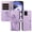 Purple, variant on Flip Phone Case for OPPO Realme 8 Pro, Kickstand and 3 Card Slots, Shockproof and Scratch Resistant, Blue
