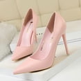 thumbnail image 3 of Zapatos de tacón alto para mujer, de estilo coreano, sencillos, versátiles, con punta estrecha, profesionales, ajustados, a la moda, 3 of 5