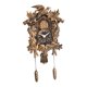 thumbnail image 3 of Reloj de pared, decoración, regalos, números arábigos grandes, adorno silencioso, accesorio para Cobre, 3 of 9