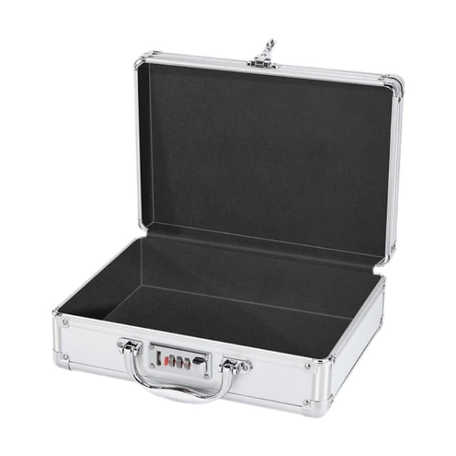 Caja de herramientas portátil con cerradura de combinación y asa, estuche rígido para pruebas 45x337x145cm