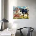 thumbnail image 4 of Orinice  Cow Farm Sign UnFramed Art Print Poster Ready for Framing by K, Onna 16x12in, 4 of 6
