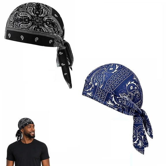 Elastic Cycling Sports Cap, Unisex Cooling Head Scarf, Breathable Sweat Wrap Lightweight Stretch Bandana Elastic Fit, Outdoor Cycling Running