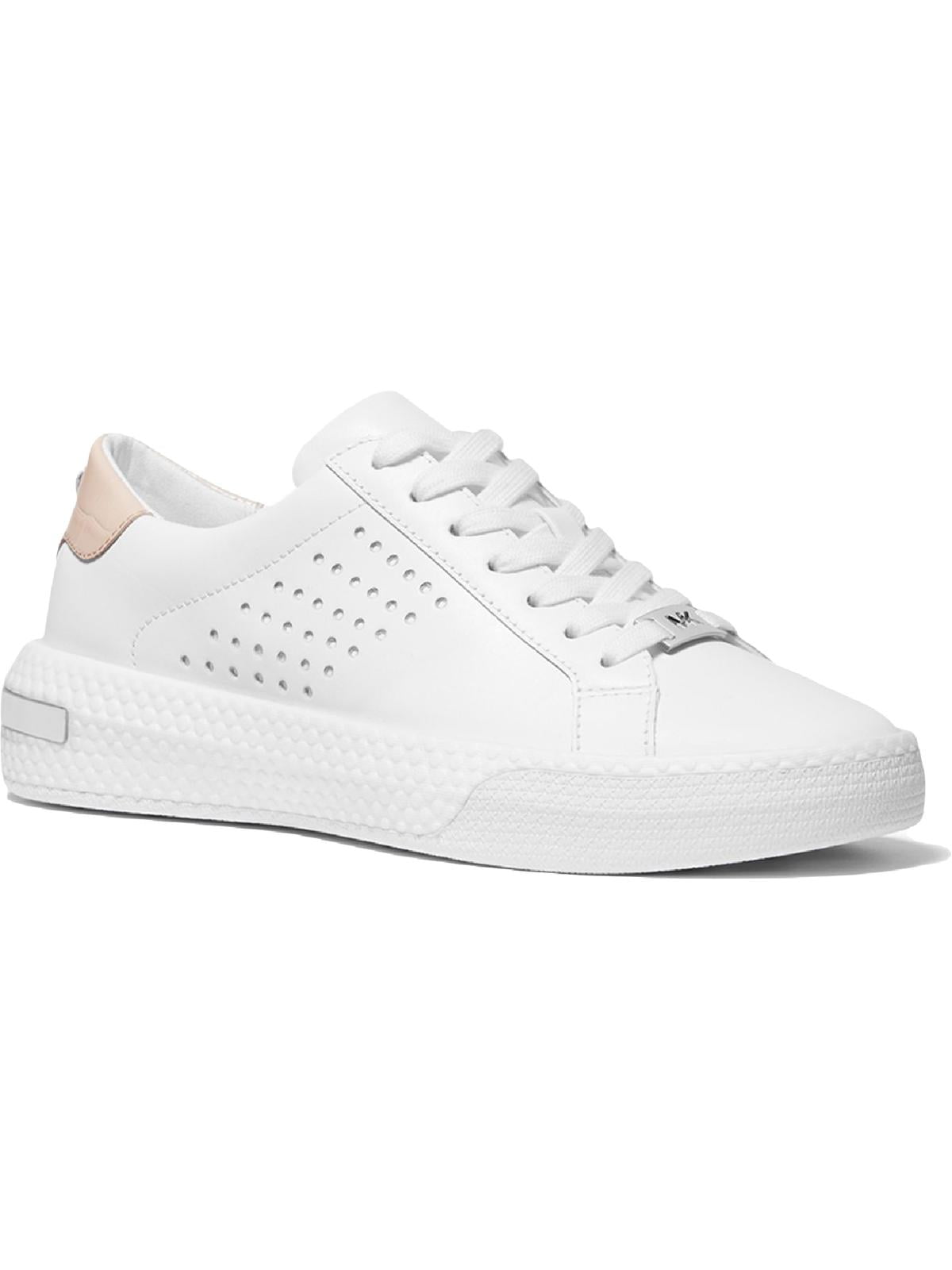 MICHAEL Kors Codie Leather Fashion Sneakers White, Guyana Ubuy