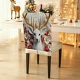 thumbnail image 4 of Japceit 3D Style Christmas Chair Covers, Festive Dining Chair Back Decorations, Holiday Themed Seat Covers for Home, Party and Seasonal Display, 4 of 6