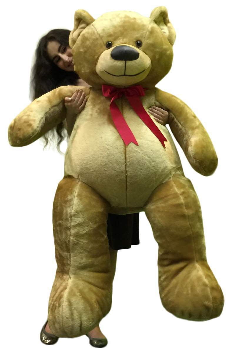 Giant Brown Teddy Bear 5 Foot American Made Soft Made in USA Stuffed Animal 