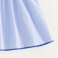 thumbnail image 4 of Staki Toddler Baby Girl Dress Memorial Day Embroidery Smocked Plaid Ruffle Dresses Summer Clothes 4th of July Outfit,3-4 Years, 4 of 6