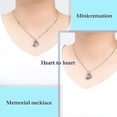 thumbnail image 4 of Cremation Jewelry Urn Necklace for Ashes Unique Crystal Heart Memorial Pendant for Women Cremation Urn Jewelry Ashes Holder Keepsake Memory, 4 of 6