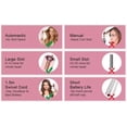 thumbnail image 3 of Cordless Automatic Hair Curler, Intelligent Wireless Rotating Curling Iron with Anti-Scald Tulip Design, Portable Rechargeable Styling Wand for Curls and Waves, Pink & Silver, 3 of 5