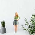 thumbnail image 3 of 1/64 Scale Painted Resin People Figures Woman Scene Model Railway Green Sports Woman, 3 of 8