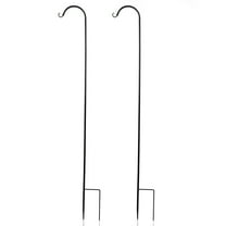 Cerbior Shepherds Hook 65 inch 2 Pack, Super Strong, Rust Resistant Steel Hook Ideal for Use at Weddings, Hanging Plant Baskets, Solar Lights, Lanterns, Bird Feeders, and Wedding