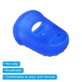 thumbnail image 4 of Uxcell Rubber Finger Tips Silicone Thumb Fingertip Protector Thimble for Guitar Playing Blue 5 Size 20 Pack, 4 of 6