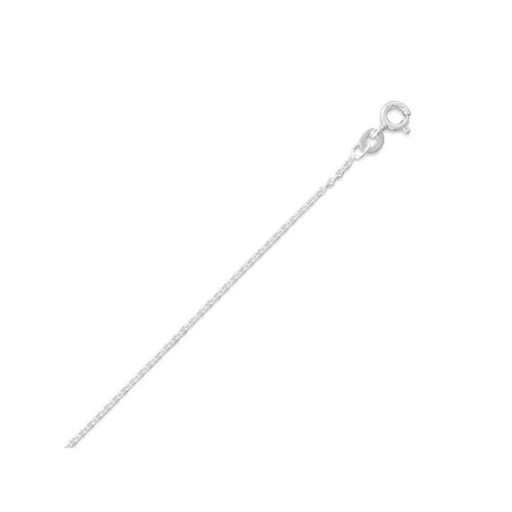 Cable Chain Necklace 1.2mm Wide Sterling Silver, 22-inch