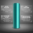thumbnail image 4 of EZAUTOWRAP Brushed Aluminum Red Car Vinyl Wrap Vehicle Sticker Decal Film Sheet With Air Release Technology Peel And Stick, 4 of 8