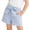 Blue, variant on Shorts for Toddler Girls, Elastic Waist Cute Bow Plaid Print Summer Fashion Casual Shorts Red Size 3-4