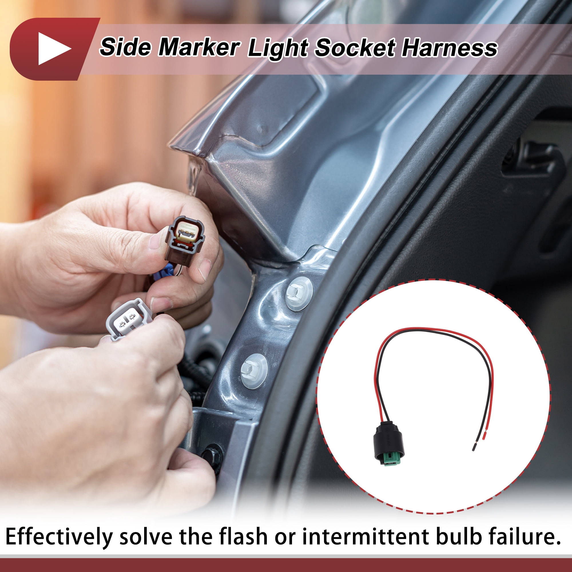 Unique Bargains Side Marker Light Socket Wiring for BMW 1 3 Series 1997-2013 No.8382104