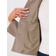 thumbnail image 5 of REFINED ATTIRE Abrigo corto de mujer con solapa, cierre de botón de un solo pecho, color beige oscuro, talla L, 5 of 6