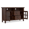 thumbnail image 5 of Artisan SOLID WOOD 48 inch Wide Contemporary TV Media Stand in Russet Brown, 5 of 12