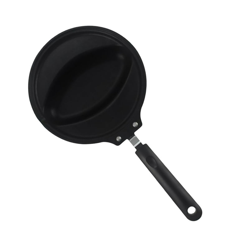 Non-stick Frying Pan Omelet Pan with Mold Omelet Rice Mold Pan Omelet Egg  Pan for Home (Black) 