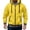 Yellow, variant on Xdegoge Full Zip Hooded Sweatshirts for Men Color Block Lightweight Athletic Jackets Casual Long Sleeve Activewear Gym Workout Track Tops with Pockets