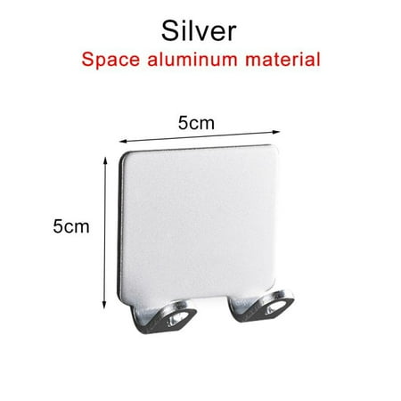 

Men Razor Holder Shelf Bathroom Razor Holder Wall Glue Storage Hook 2Pcs Stainless Steel Razor Bracket for Bathroom