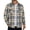 Light Khaki, variant on Mens Flannel Shirt Jacket Long Sleeve Button up Shirts Classic Plaid Shackets Gz904 L