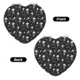 thumbnail image 2 of Easygdp cute Skull bone Travel Makeup Mirror, 2X Magnifying Mirror 2-Sided Travel Essential Mirror, Magnetic Portable Mirror-Heart Shape, 2 of 9