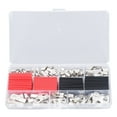 thumbnail image 2 of 140Pcs Wire Lug Red Copper Battery Welding Cable Bare Eyelet Ring End Terminal Connector with Heat Shrink Tubing, 2 of 14