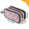 thumbnail image 4 of FORMRS Pencil Case with 3 Compartments Zipper Pouch, Elementary School Level and up, Pastel Pink Marble Pattern, 4 of 8