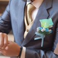 thumbnail image 4 of 4Pcs Bride Boutonniere Groom Boutonniere for Bride and Groom Wedding Ceremony, 4 of 12