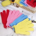 thumbnail image 2 of 4 Pairs Bath Exfoliating Gloves Scrub, Double Sided Bath Mitts Scrubs for Shower, Body Scrubber Gloves, Bathing Accessories, 2 of 7